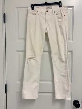 Lucky Brand White Jeans Daisy Sienna Weekender Crop Size 2/26